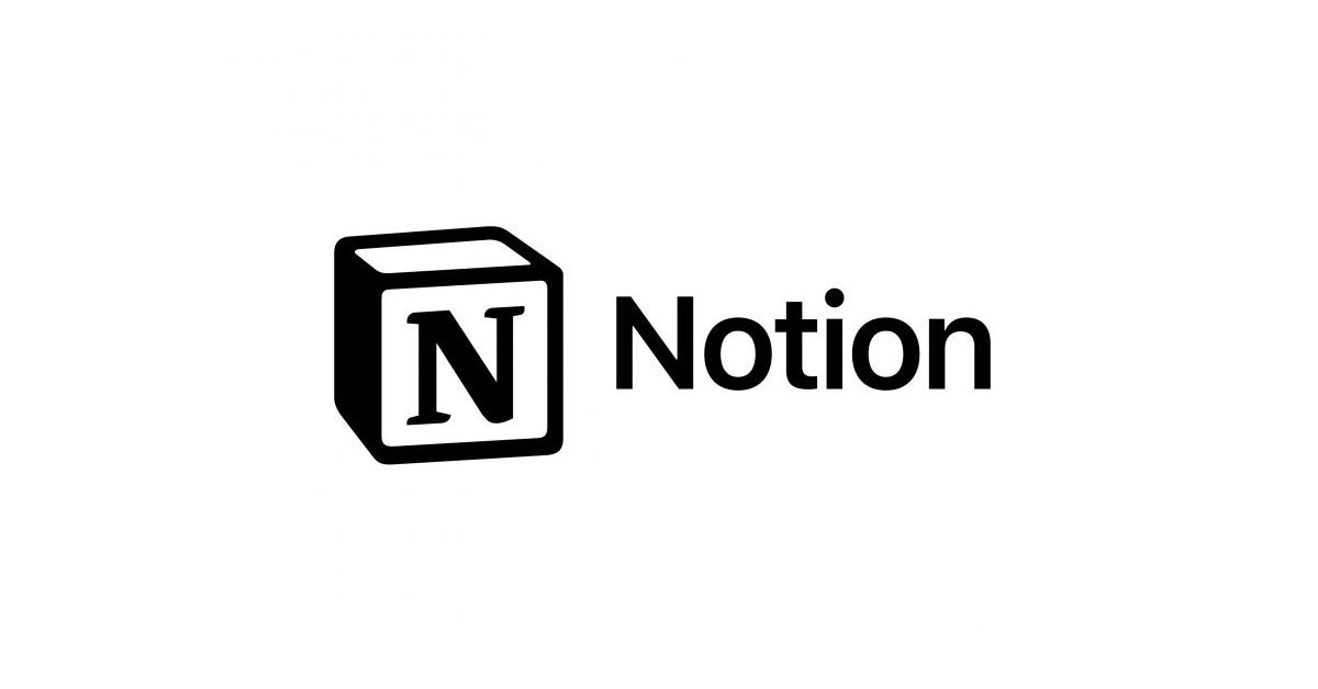 Logotipo de Notion, aplicación de organización y productividad.